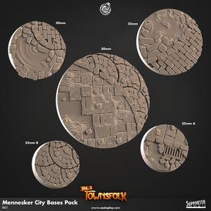 Mennesker City Bases Pack (Pre-Supported) | Cast n Play