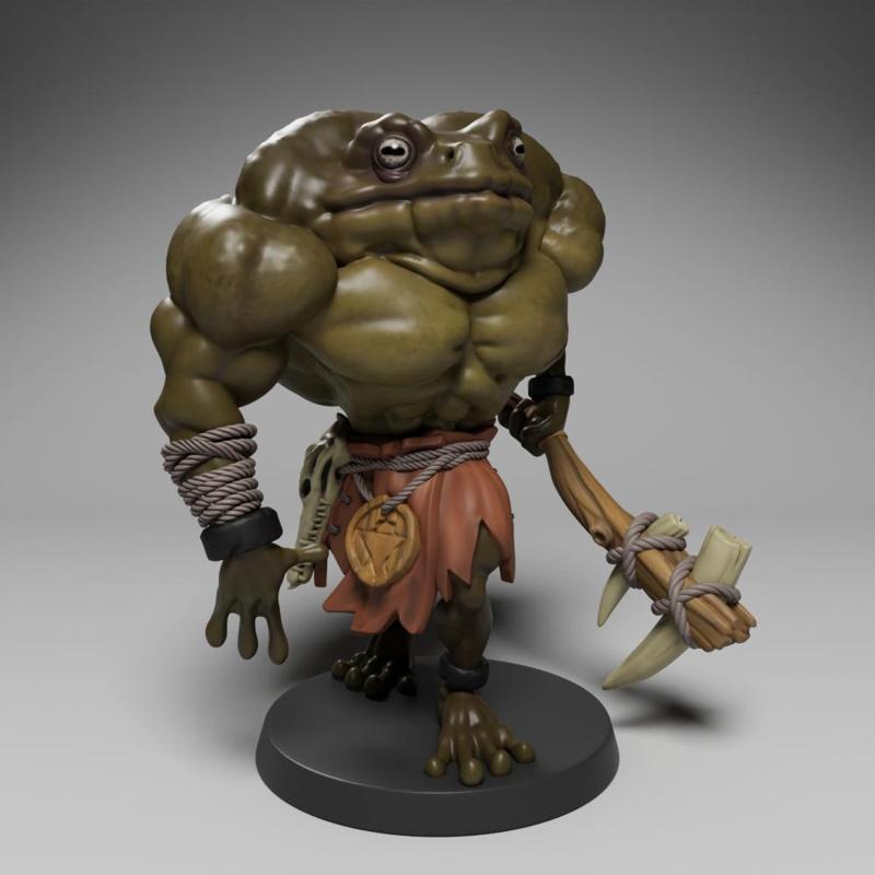 Frogfolk barbarian