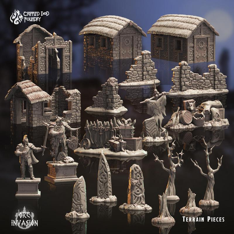 Ravaged Homestead Terrain Pieces