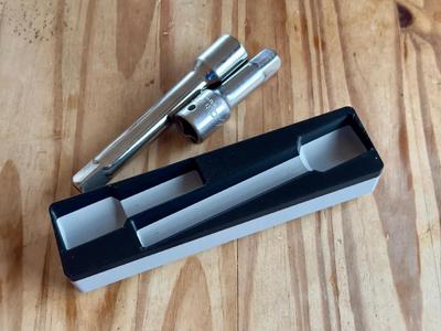 1/2" Socket extension holder (Craftsman), Gridfinity 4x1   
