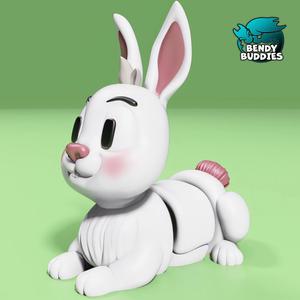 Hopsa Cute Rabbit / Bunny Articulated / Print-in-Place Hare Animal Creature / Wild Beast / Jackrabbit Monster / Fantasy World Encounter