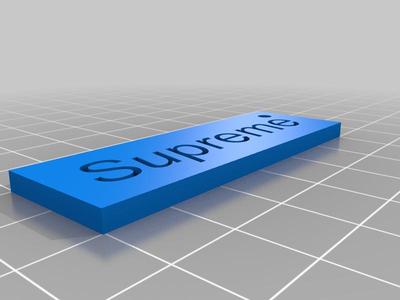 Supreme tag small size
