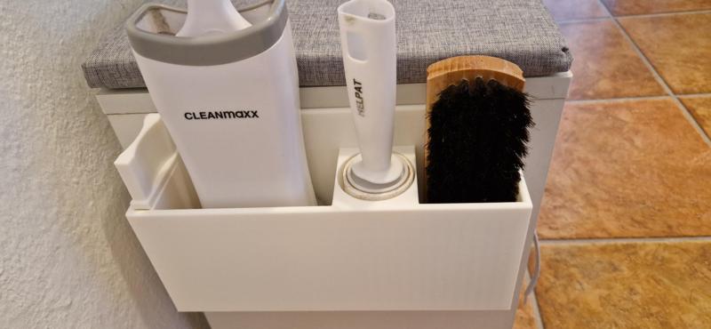 Shoe rack accessories holder with shoe horn/helper