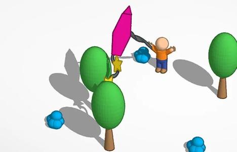 boy playing with kite   