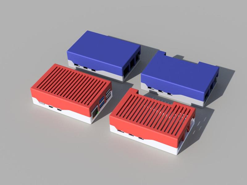 Basic Rasberry Pi 5 Ventilation and Blank Cases