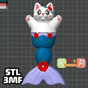 Flexi Cute Cat Mermaid Articulated