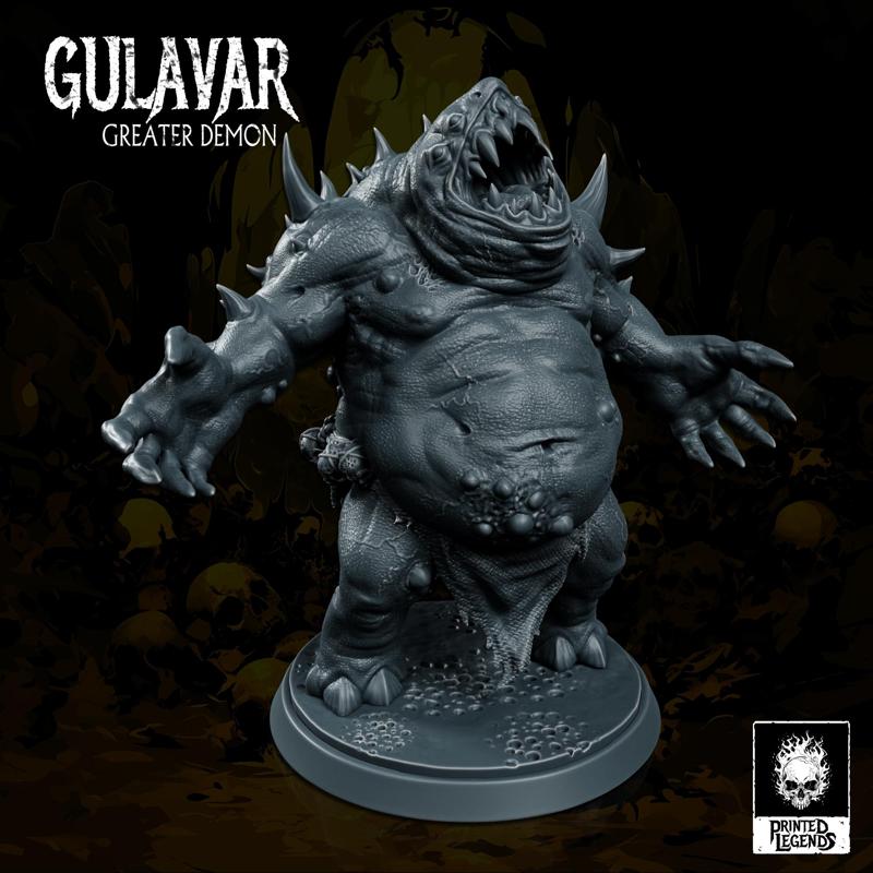 Gulavar - Demon of Sloth and Gluttony (50mm Base)