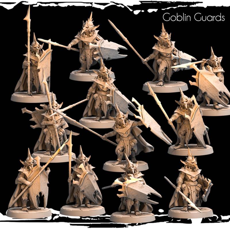 Goblin Guards - 12 poses - Army of Darkness: Greenskins