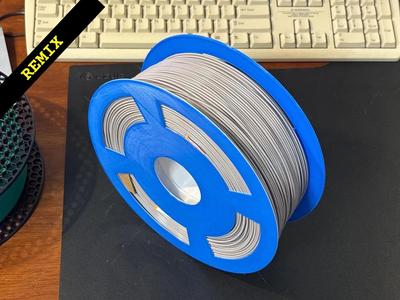 Reusable spool for Prusament refill: simpler, faster print, plus source FreeCAD design!   