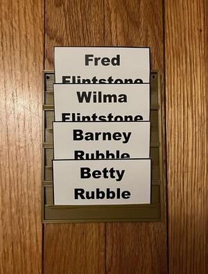 Name tag holder