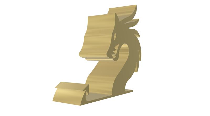 Dragon Shape  Phone Stand- Instant Download - No Supports Needed