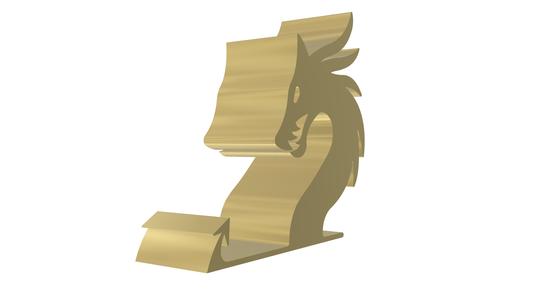 Dragon Shape  Phone Stand- Instant Download - No Supports Needed