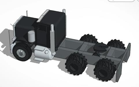 1/64 scale Peterbuilt 379 day cab.   