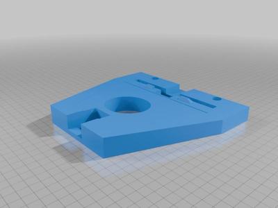 This is a 3.5 cm longer version of the one from  unclegeek, added 6mm holes in a 107mm square  