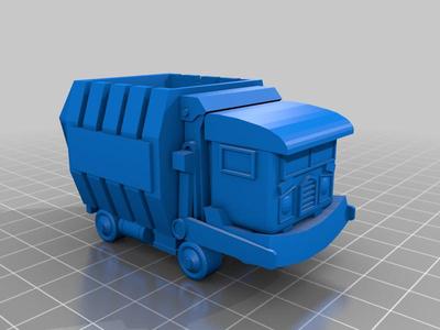 Animated Garbage Vehicle