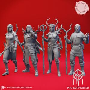 Druids - Level Up - Tabletop Miniatures (Pre-Supported)