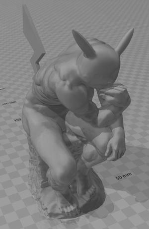 The Thinker- Pikachu Edition