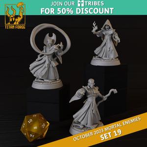 Red Mages - RPG - Monsters DnD 5e - Mortal Enemies Set 19