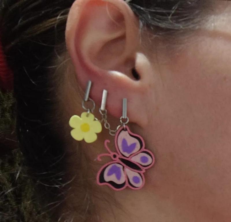 Pendientes mariposa / Butterfly Earrings   