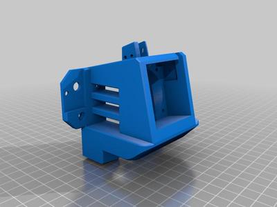 Satsana Remix of a Remix Ender 3V2 4020 fan, stock blower fan and BlTouch,