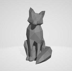 fox low poly