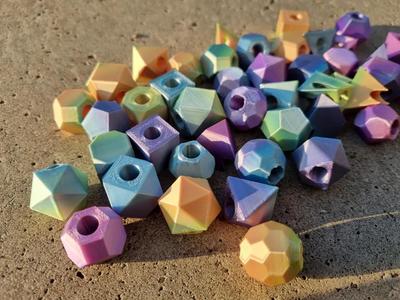 math solids beads collection   