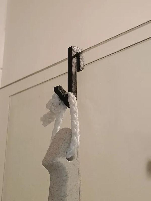 Simple shower hanger for glass 6.5 mm (0.25 in) fast print   