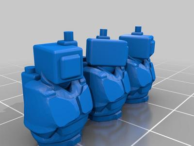 28mm Heroic Scale Spaceguards Indentured Cyborg Conversion Set