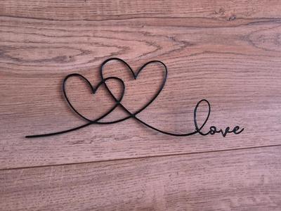 Herz Love wandbild   