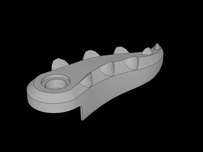 Lego Compatible (18906.dat) Animal Crocodile  4 x  9 Tail   