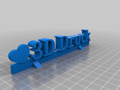 I love 3d Druck