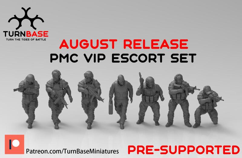 TurnBase Miniatures: Wargames - PMC VIP Escort