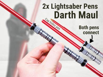 Darth Maul's Attachable Lightsaber Pens