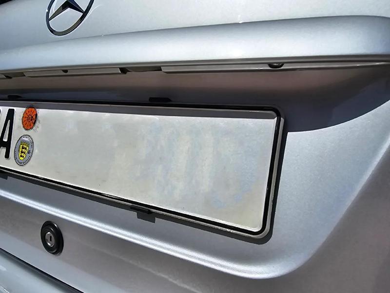 EU licence plate holder for Mercedes-Benz trunk   