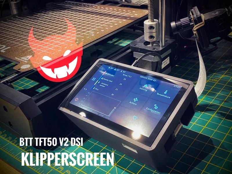 BTT TFT50 Pi V2.1 DSI Touchscreen Klipper Octoprint Sovol Mount SV06, SV06 Plus & SV01 PRO   