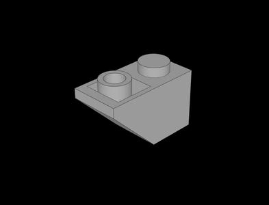 Lego Compatible (3665a.dat) Slope Brick 45  2 x  1 Inverted without Inner Stopper Ring   