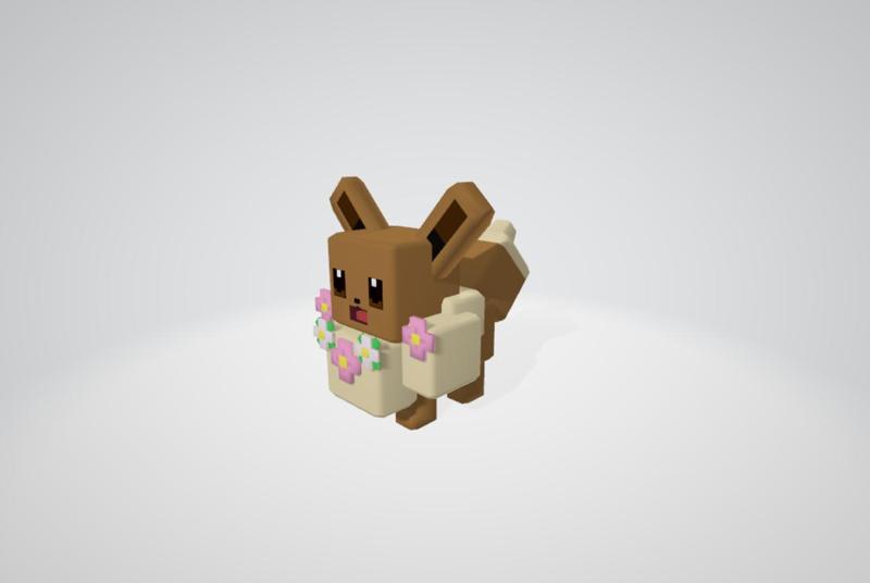 133 Eevee Pokemon Quest - 3d printable