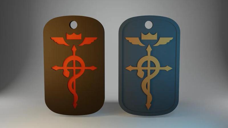 Flamel Dogtag Fullmetal Alchemist   