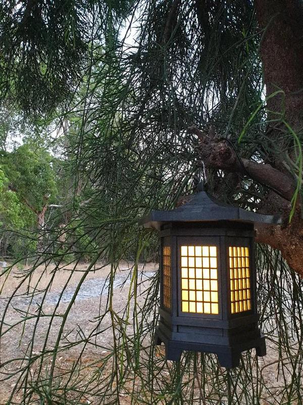 Japanese Lantern - Wood and Rice Paper, Hanging or Freestanding - UPDATED   