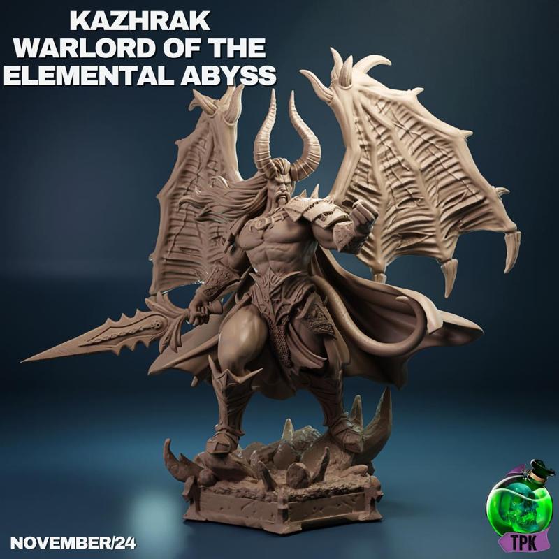 Kazhrak, Warlord of the Elemental Abyss (winged)