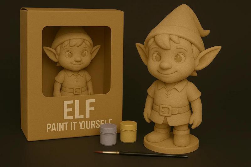 Elf – Paint-It-Yourself   