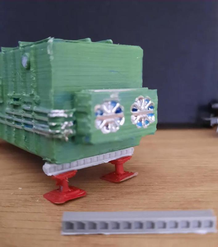 H0 Draagblok en balk voor transformator   