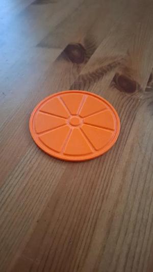 orange cup coaster   