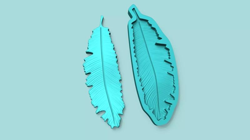 Tropical Leaf - Silicone Mold Maker - Template