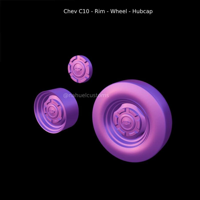 Chev C10 - Rim - Wheel - Hubcap