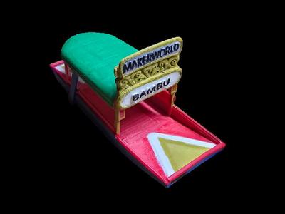SS Trajinera MakerWorldBambu Xochimilco Battleship