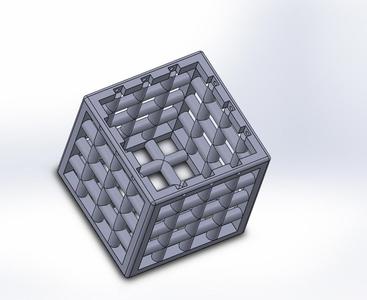 Ball trap cube