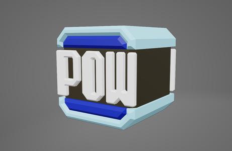 MARIO BROS POW BLOCK