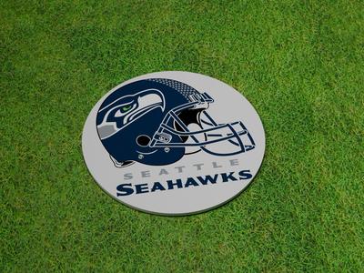 Seattle Seahawks Helmet Coaster