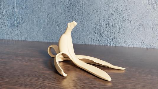 Cartoon Banana Peel